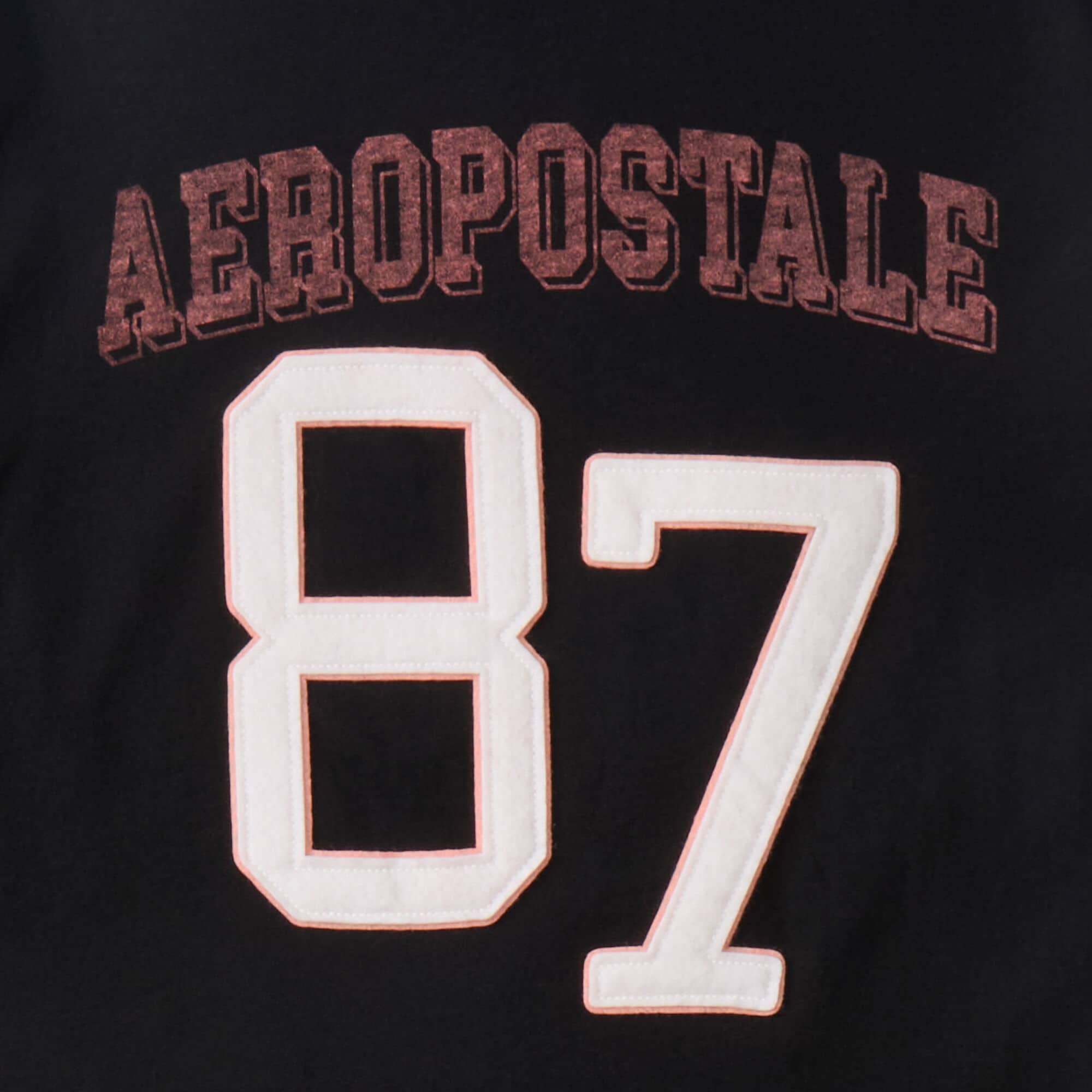 Aeropostale 87 Appliqué Graphic Tee