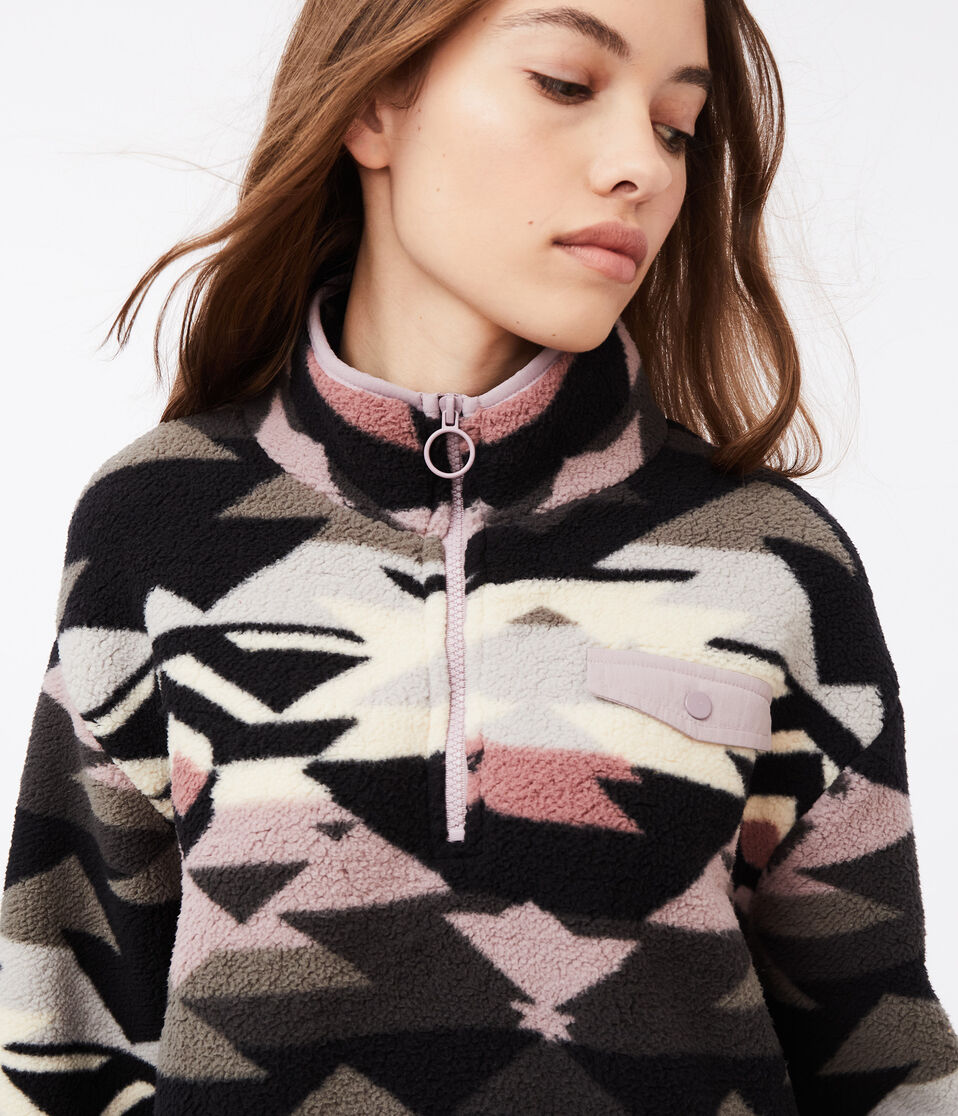 Aztec Sherpa Fleece Half-Zip Pullover