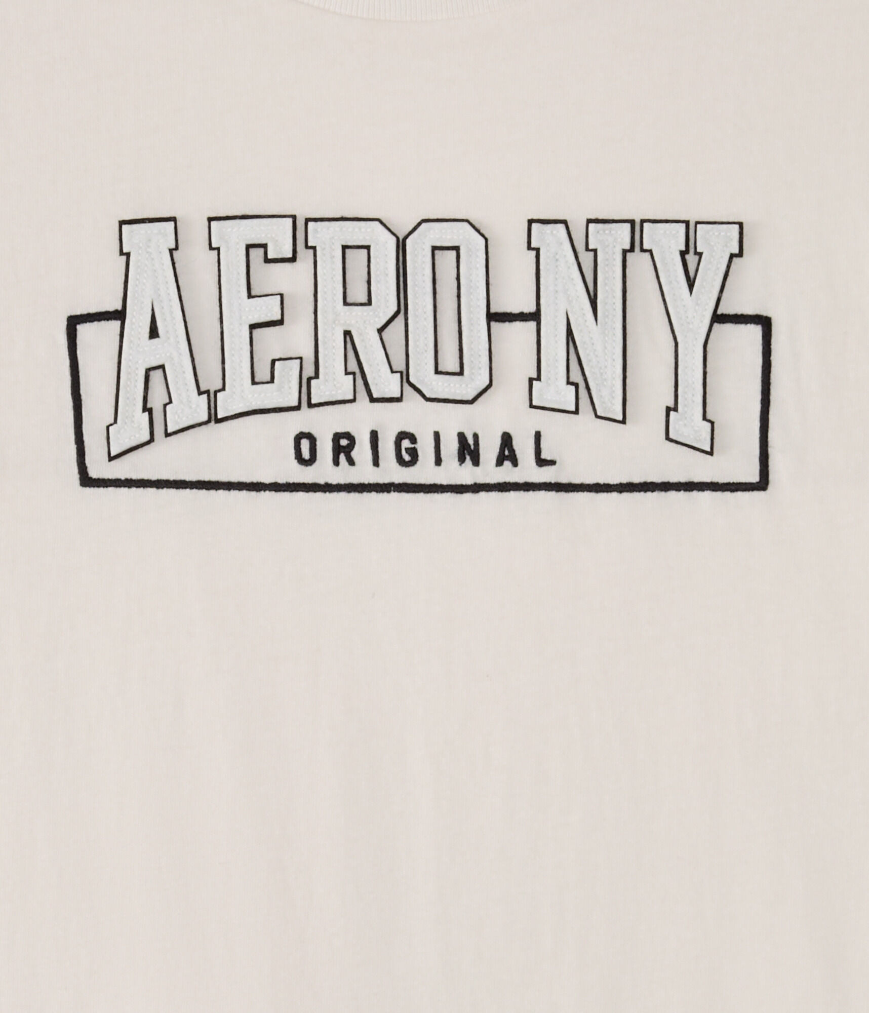 AeroNY Box Logo Appliqu&eacute; Graphic Tee