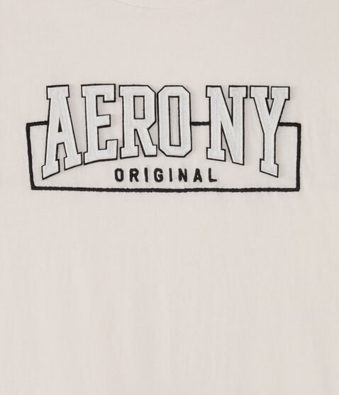 AeroNY Box Logo Appliqué Graphic Tee AeroNY Box Logo Appliqué Graphic Tee