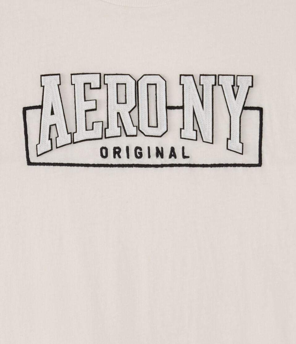 AeroNY Box Logo Appliqué Graphic Tee