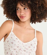 Floral Knit V-Neck Sleep Cami