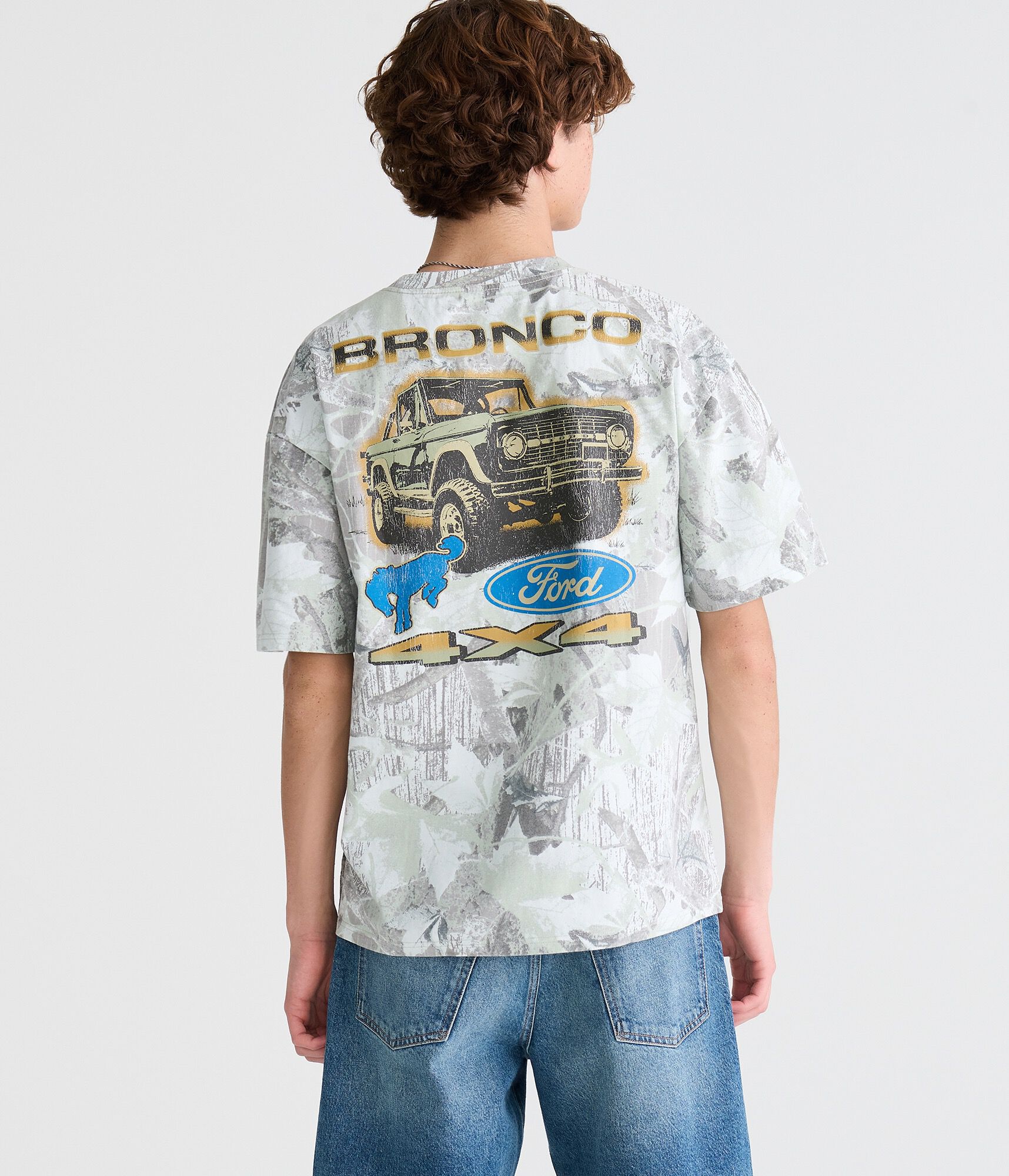Ford Bronco Forest Camo Relaxed Graphic Tee
