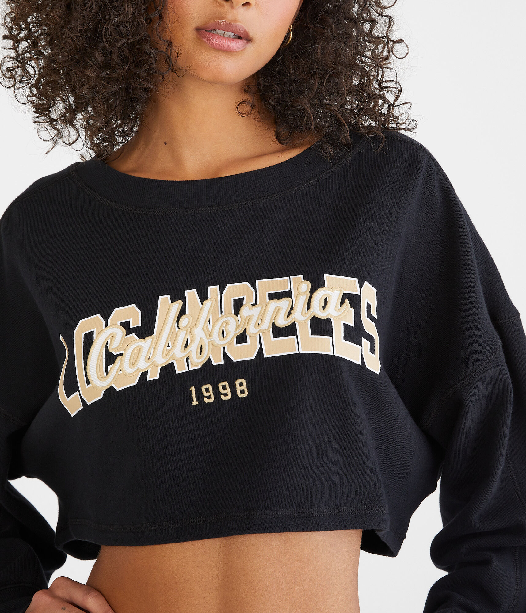 Los Angeles Cropped Crew Sweatshirt