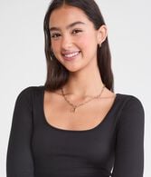 Long Sleeve Buttery Soft Scoop-Neck Tee