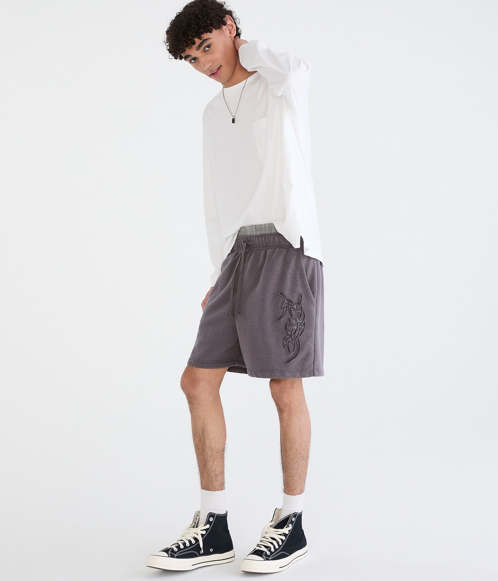 Cloud Soft Tattoo Fleece Shorts