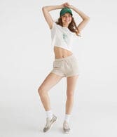High-Rise Gauze Shorts