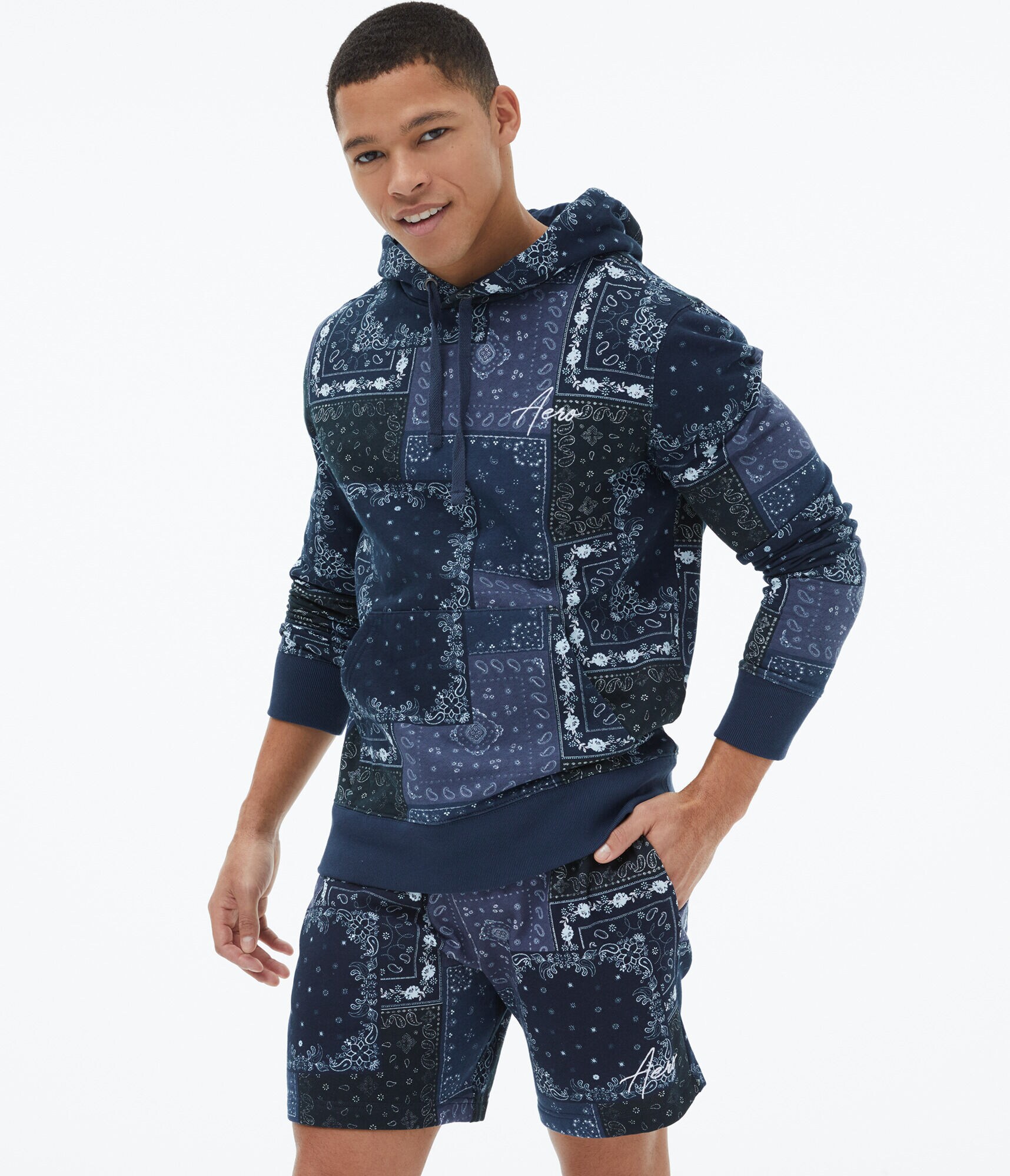 Aero Script Bandana Pullover Hoodie