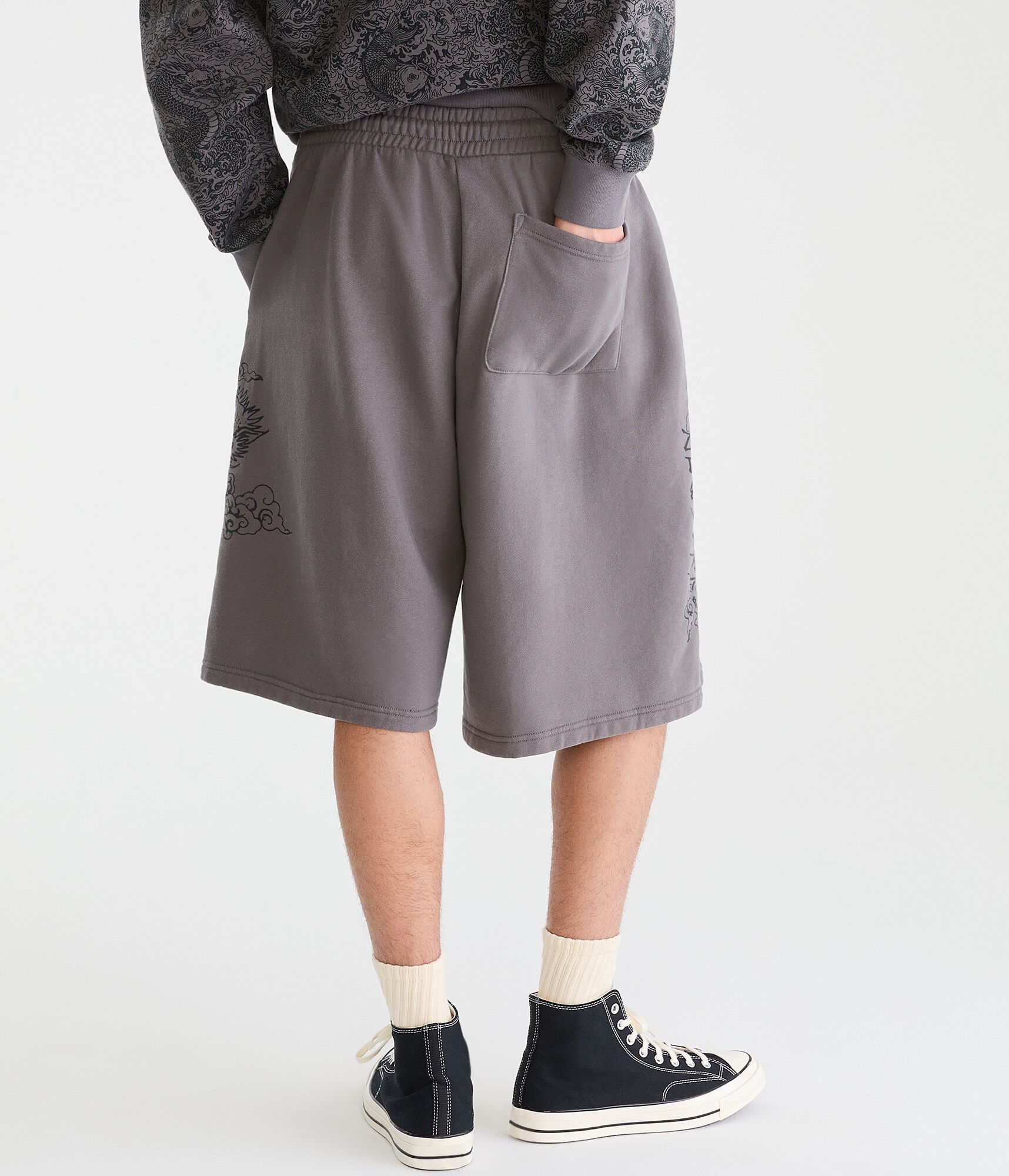 Cloud Soft Dragon Super Baggy Fleece Shorts