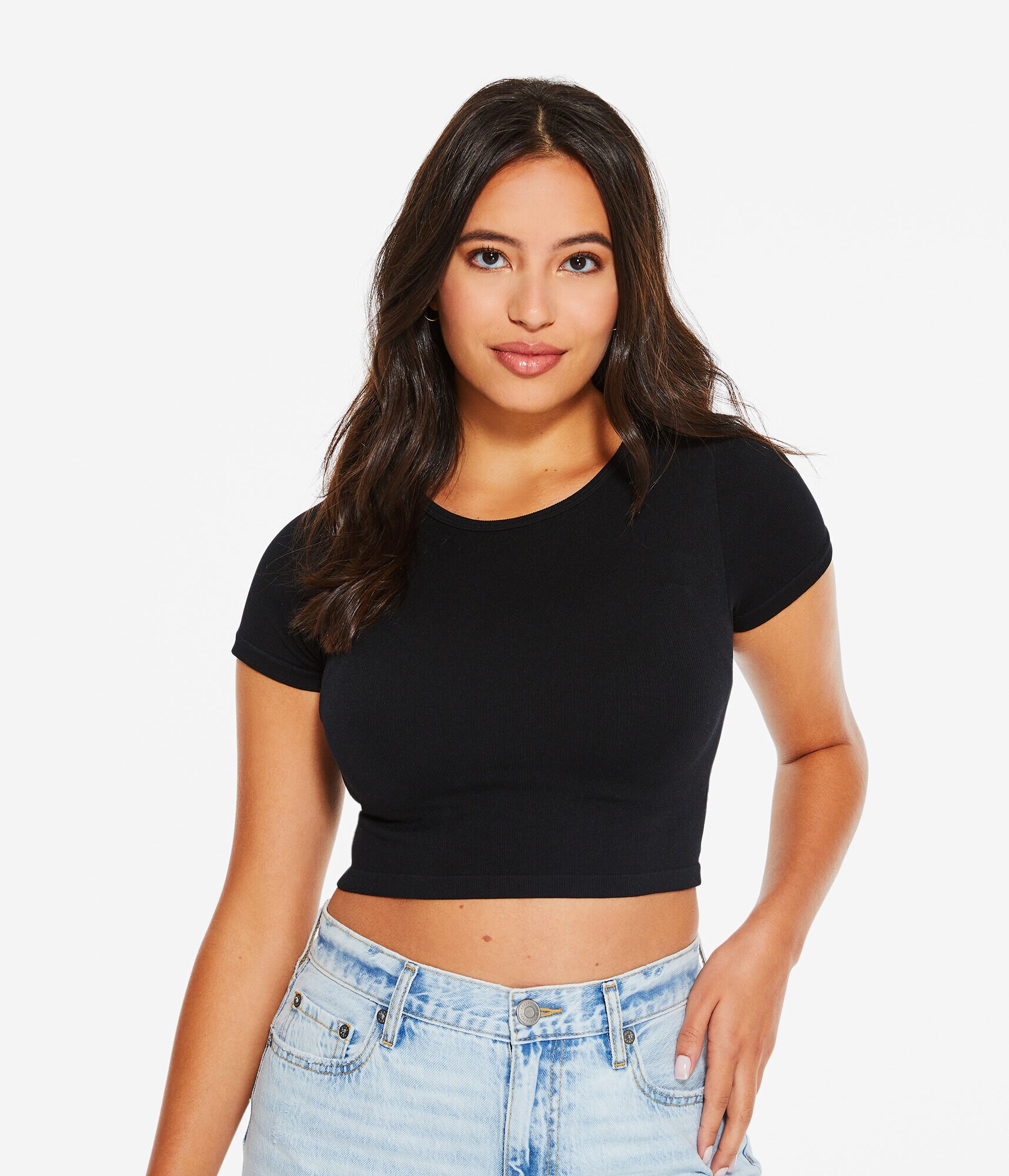 Seriously Soft Seamless Cropped Baby Tee