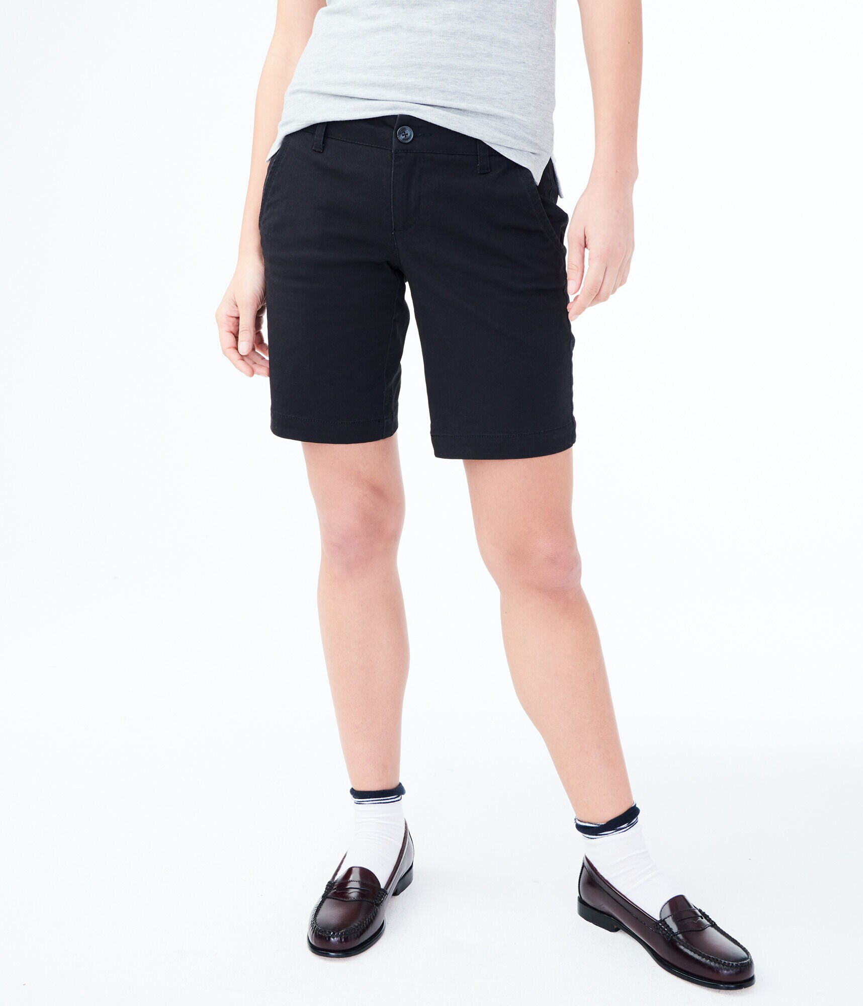 Curvy Uniform Bermuda Shorts