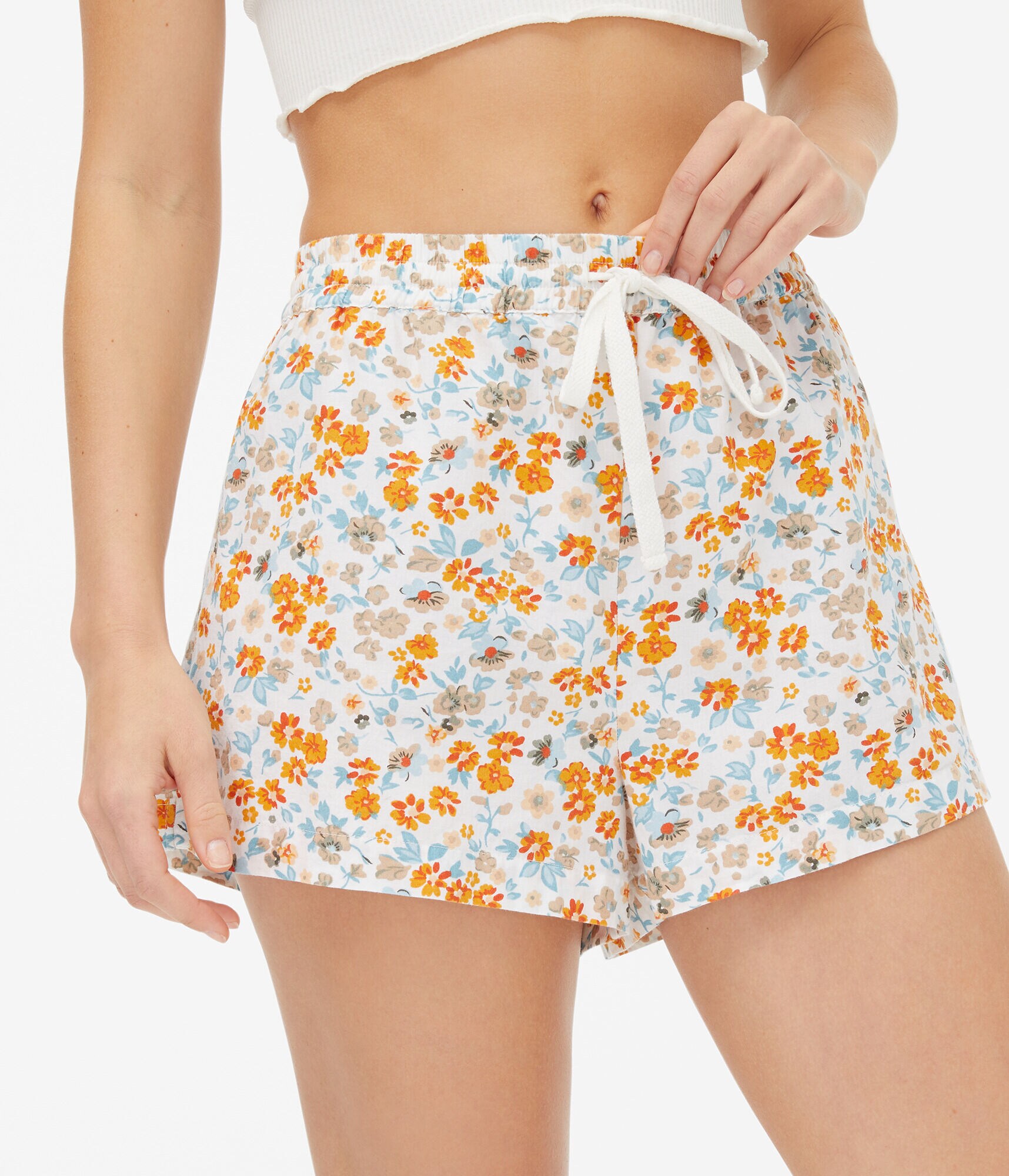 Floral High-Rise Sleep Boxer Shorts