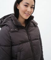 Cropped Hooded Puffer Jacket