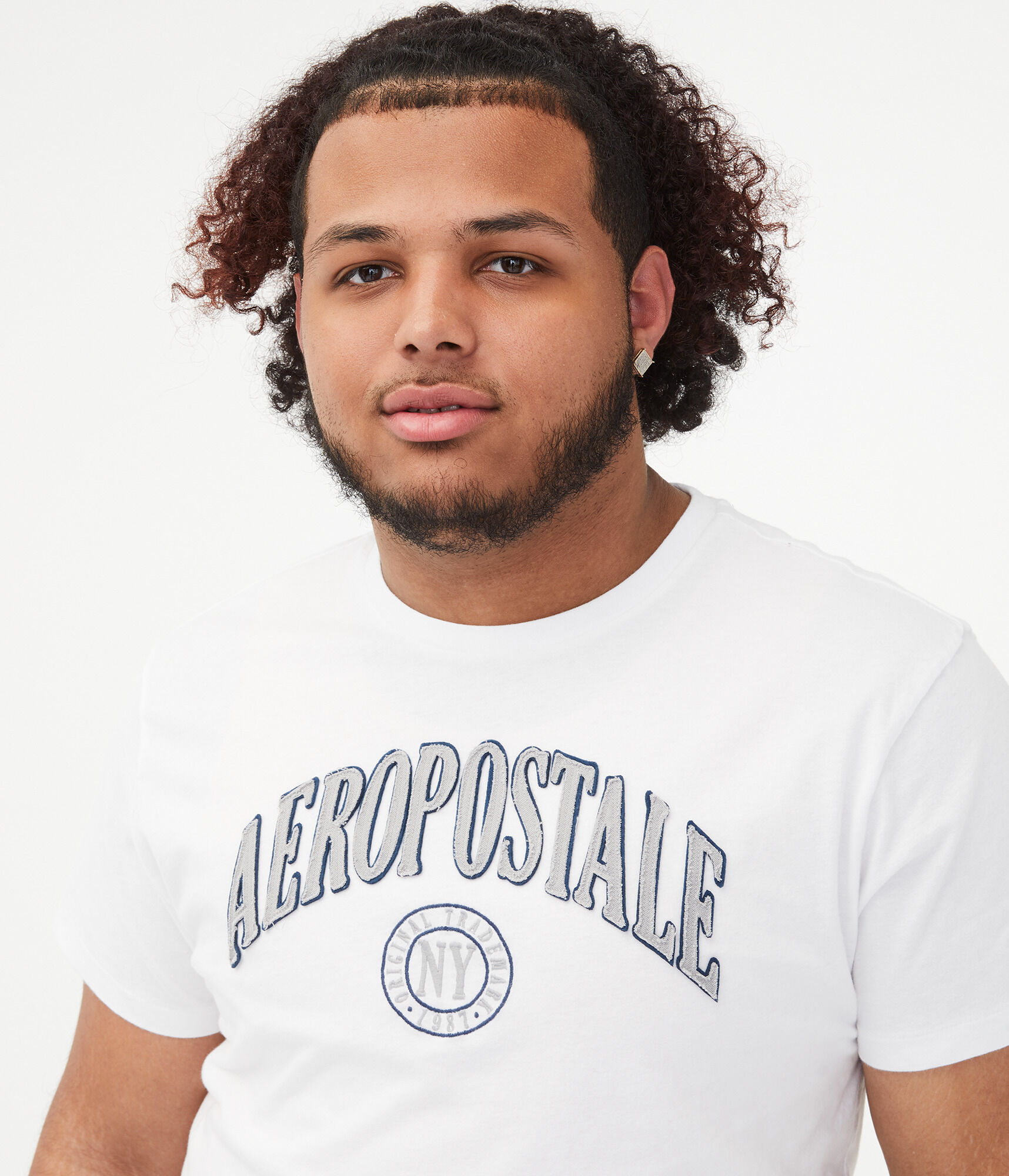 Aeropostale Crest Logo Appliqu&eacute; Graphic Tee