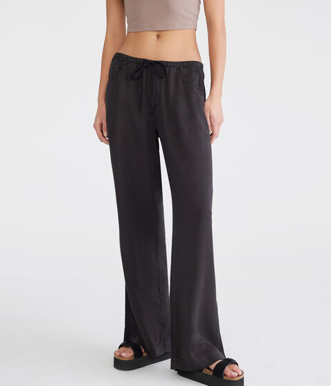 Low-Rise Wide Leg Drawstring Pants Low-Rise Wide Leg Drawstring Pants