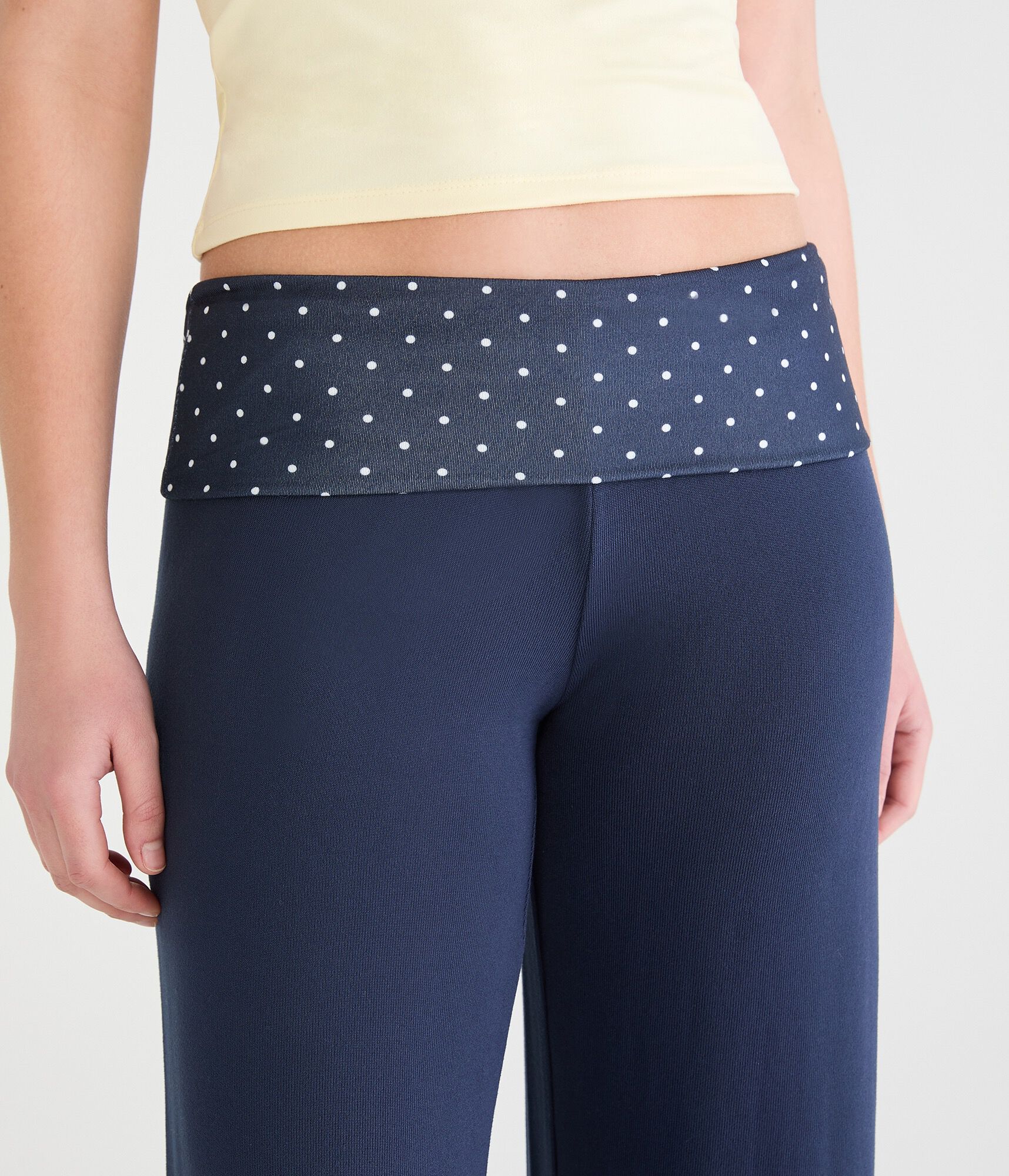 Floral Fold-Over Sleep Pants