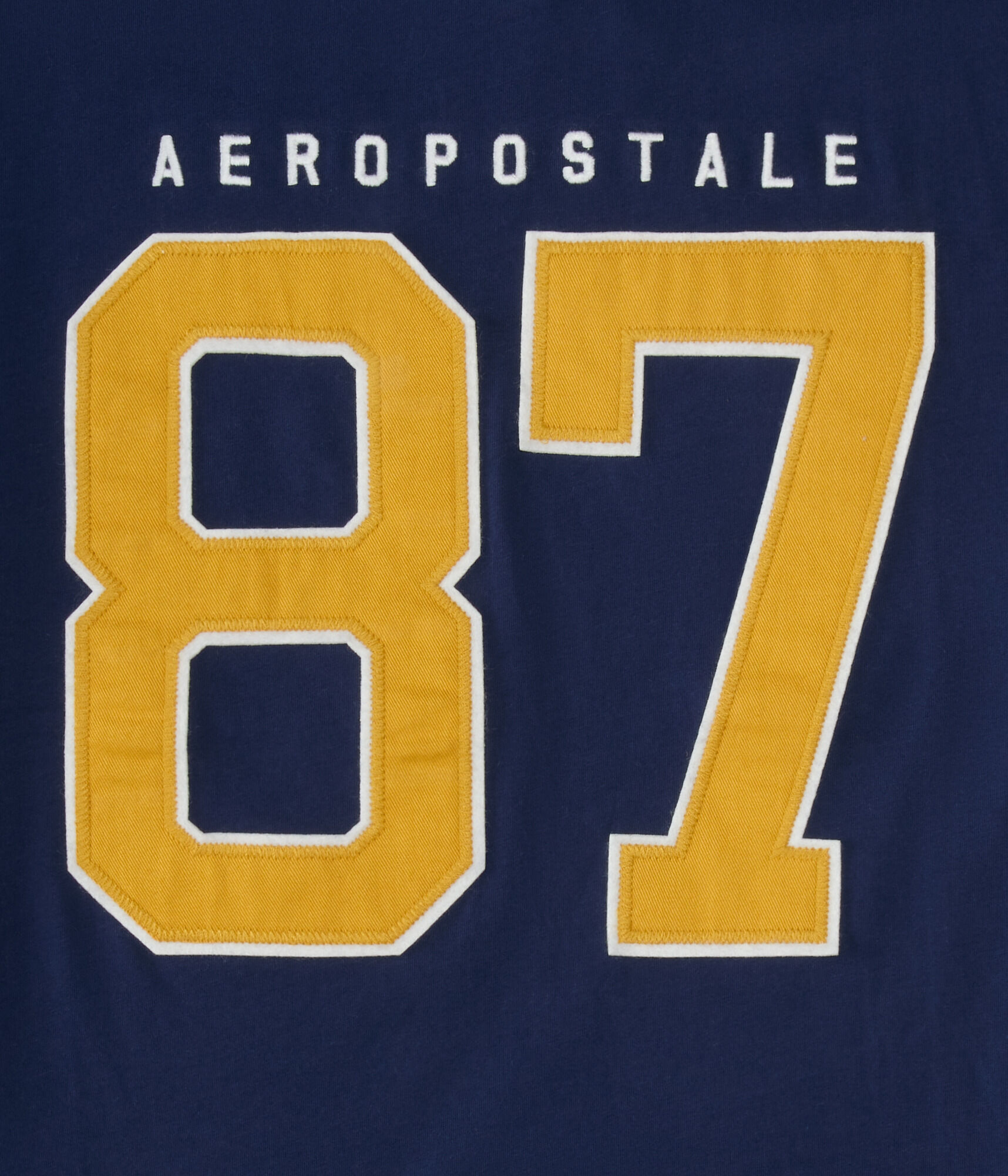 Aeropostale Large 87 Appliqu&amp;eacute; Graphic Tee