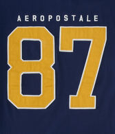 Aeropostale Large 87 Appliqué Graphic Tee