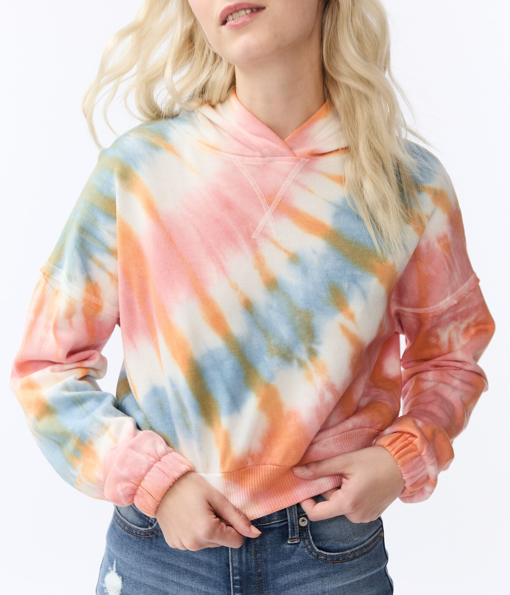 Tie dye pullover sweater Clearance