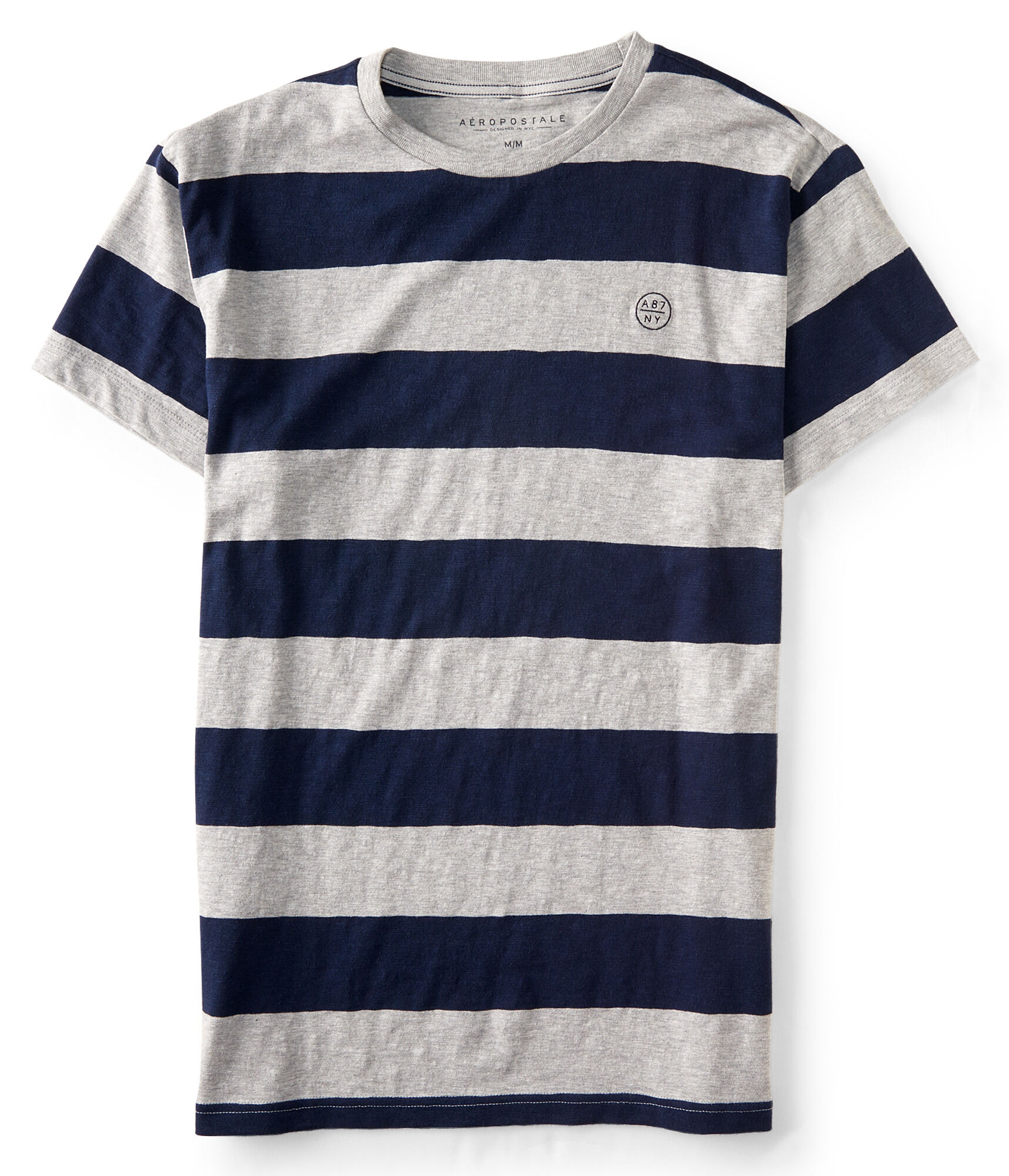 A87 NY Thick Stripe Logo Tee