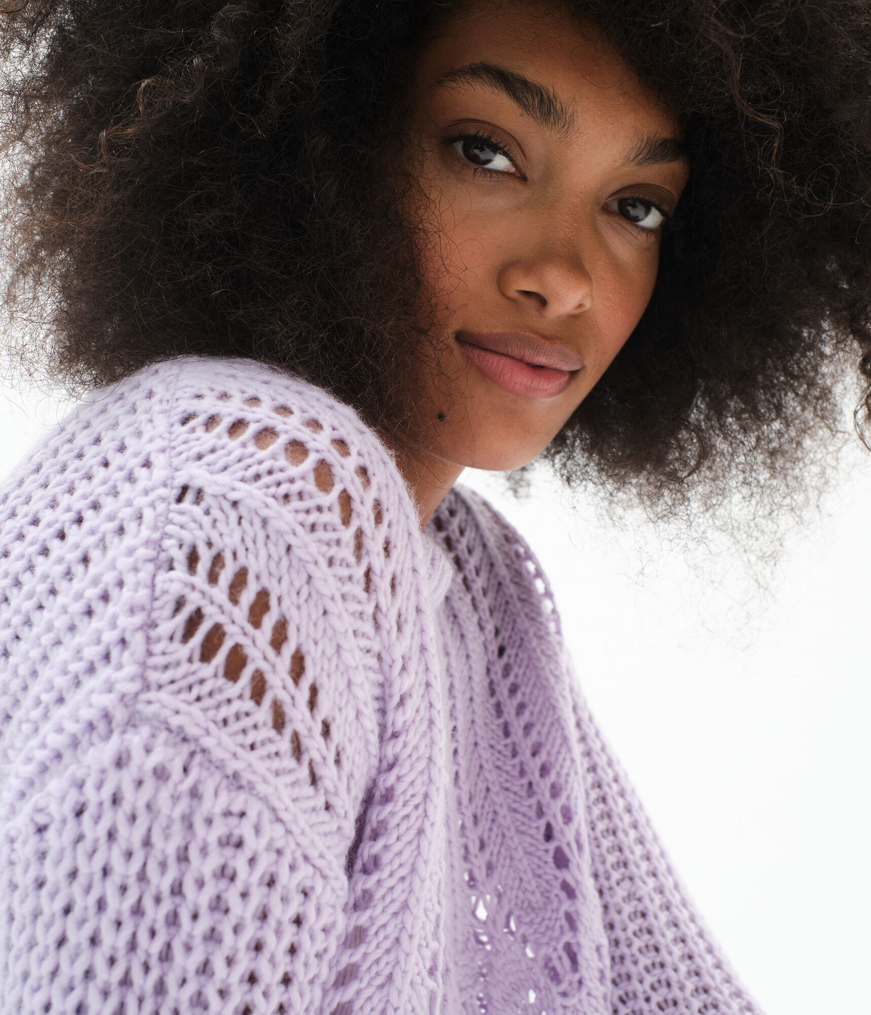 Pointelle Knit Sweater