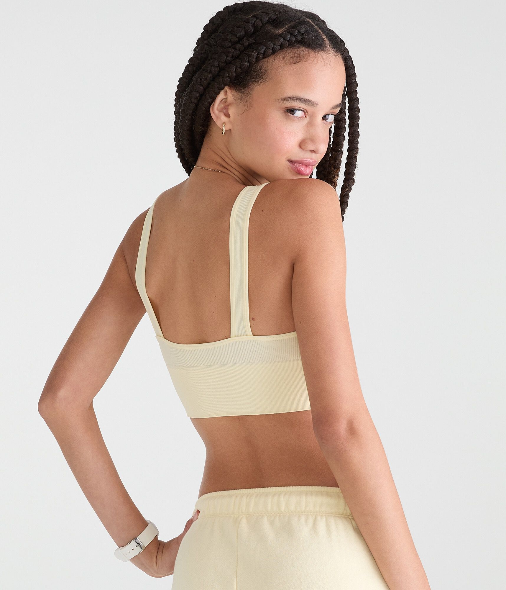 Seamless Scoop Long-Line Bralette