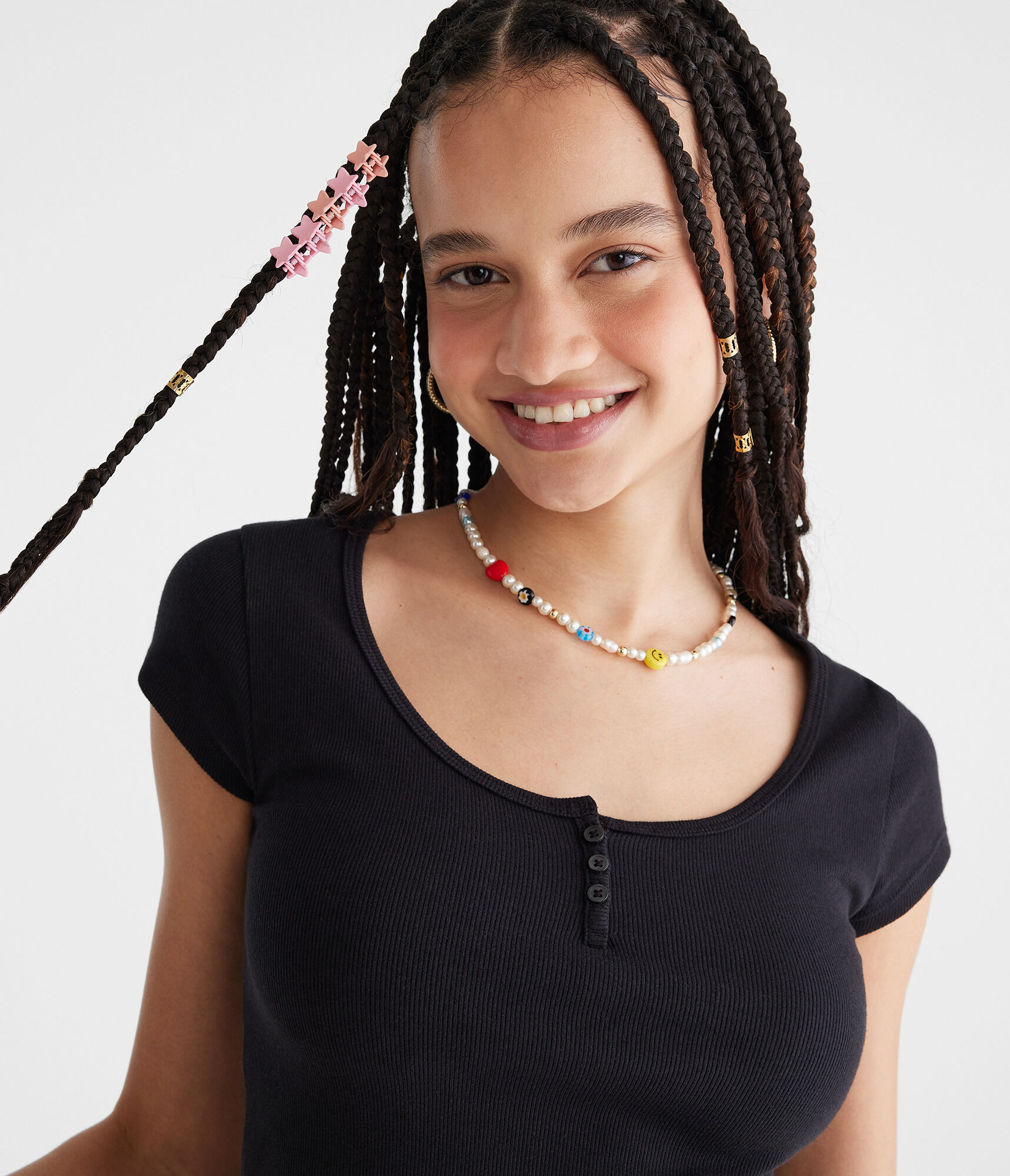 Seriously Soft Henley Tiny Top