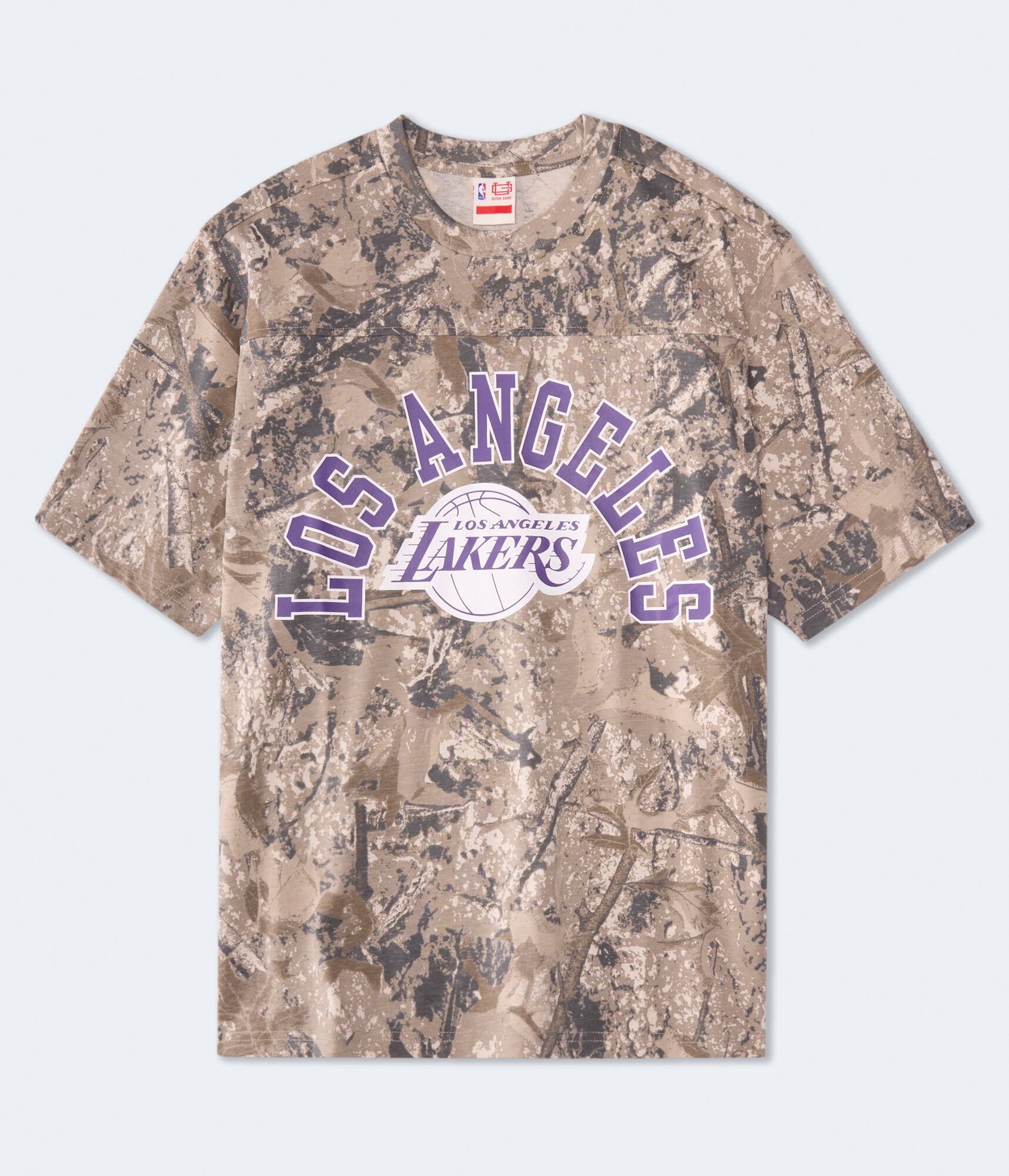 Los Angeles Lakers Camo Relaxed Graphic Tee