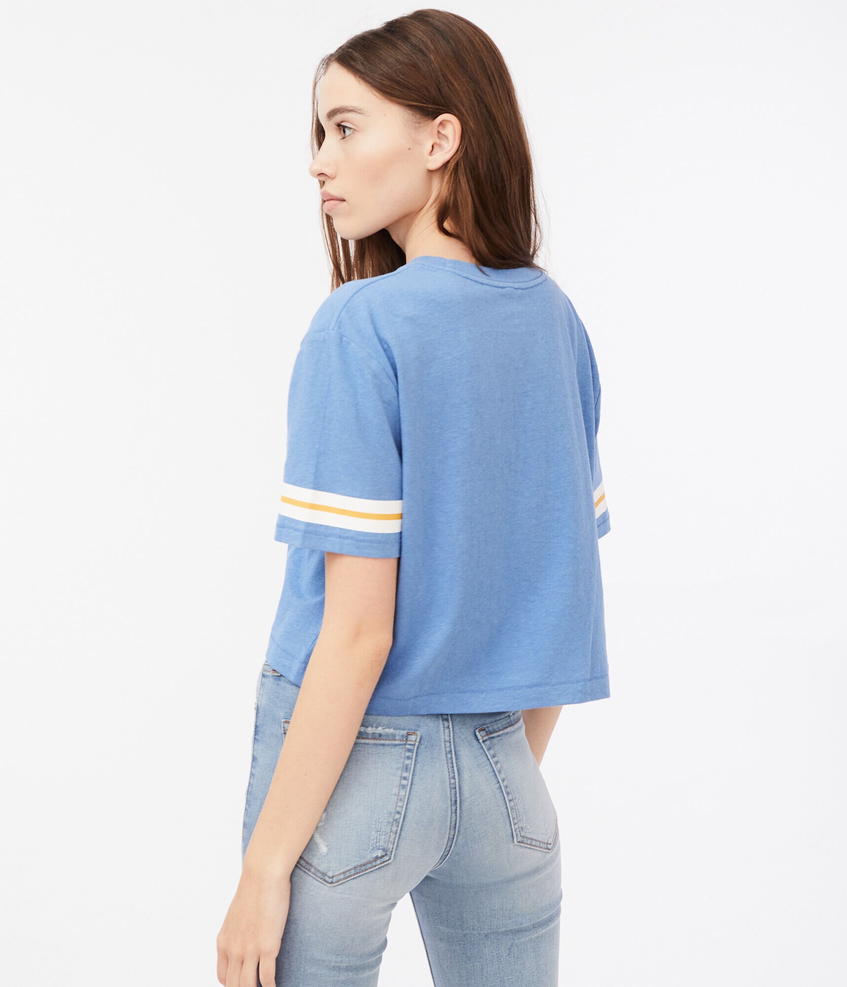 Aeropostale Script Cropped Boxy Tee***