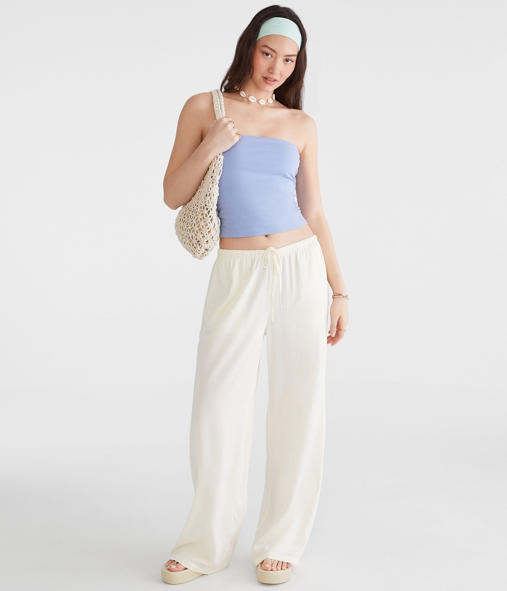 Satin Wide Leg Pants