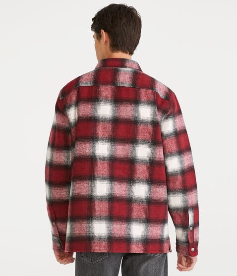 Brushed Plaid Flannel Shacket Brushed Plaid Flannel Shacket
