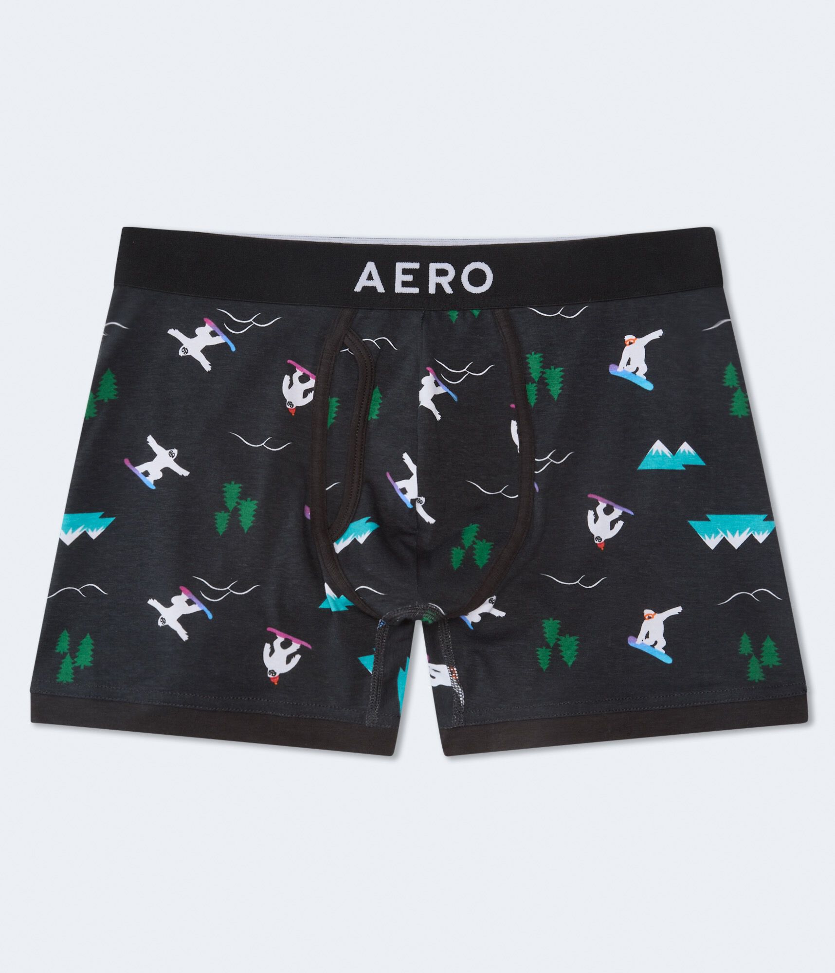 Snowboarding Yetis 4.5" Boxer Brief