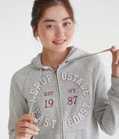 Aeropostale East Coast Circle Full-Zip Hoodie