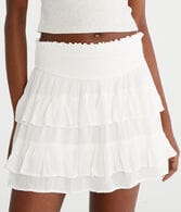 High-Waisted Ruffled Flippy Skort