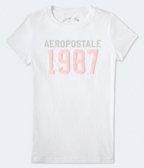 Aeropostale 1987 Appliqué Graphic Tee Aeropostale 1987 Appliqué Graphic Tee