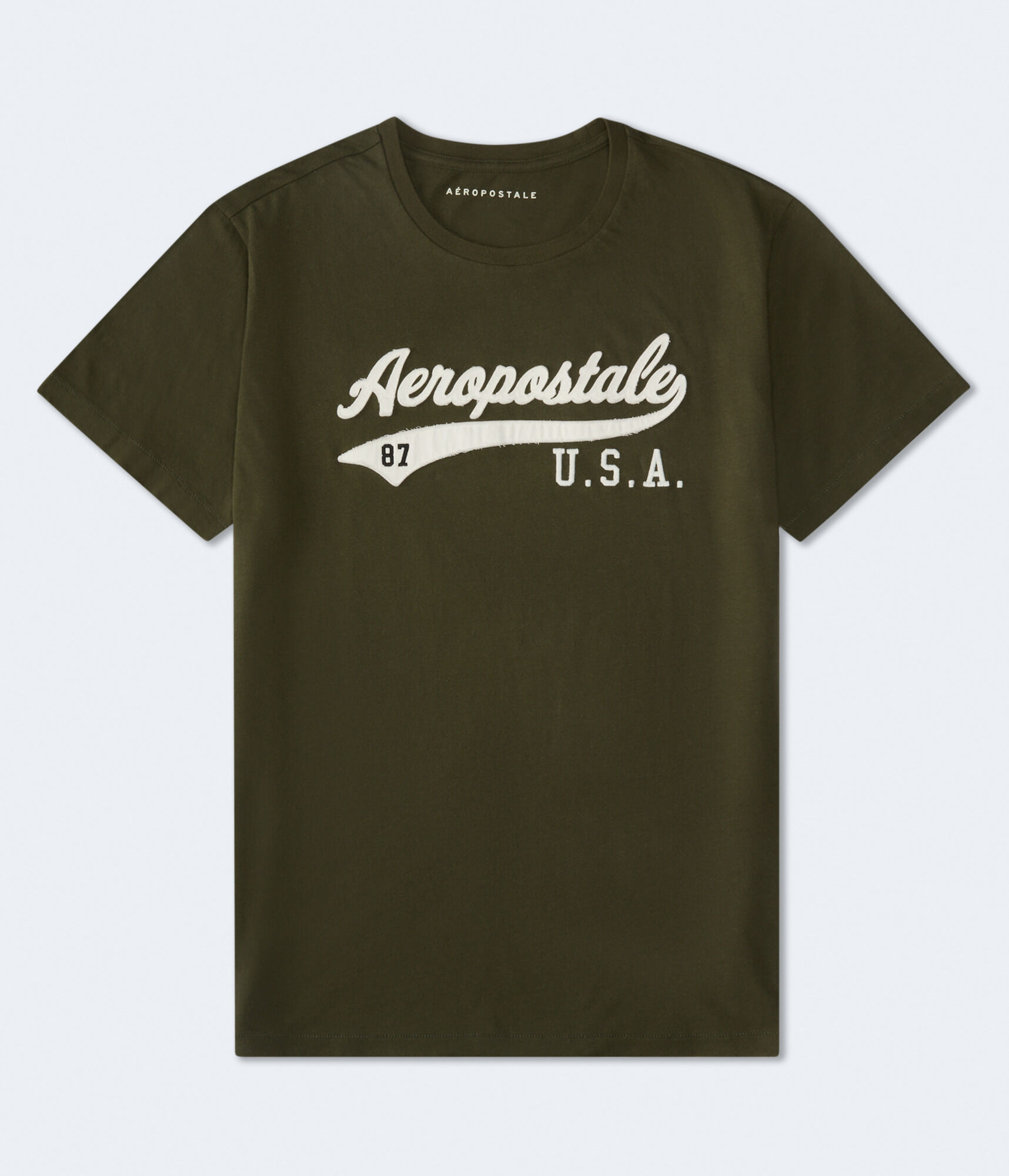 Aeropostale USA Script Appliqu&eacute; Graphic Tee