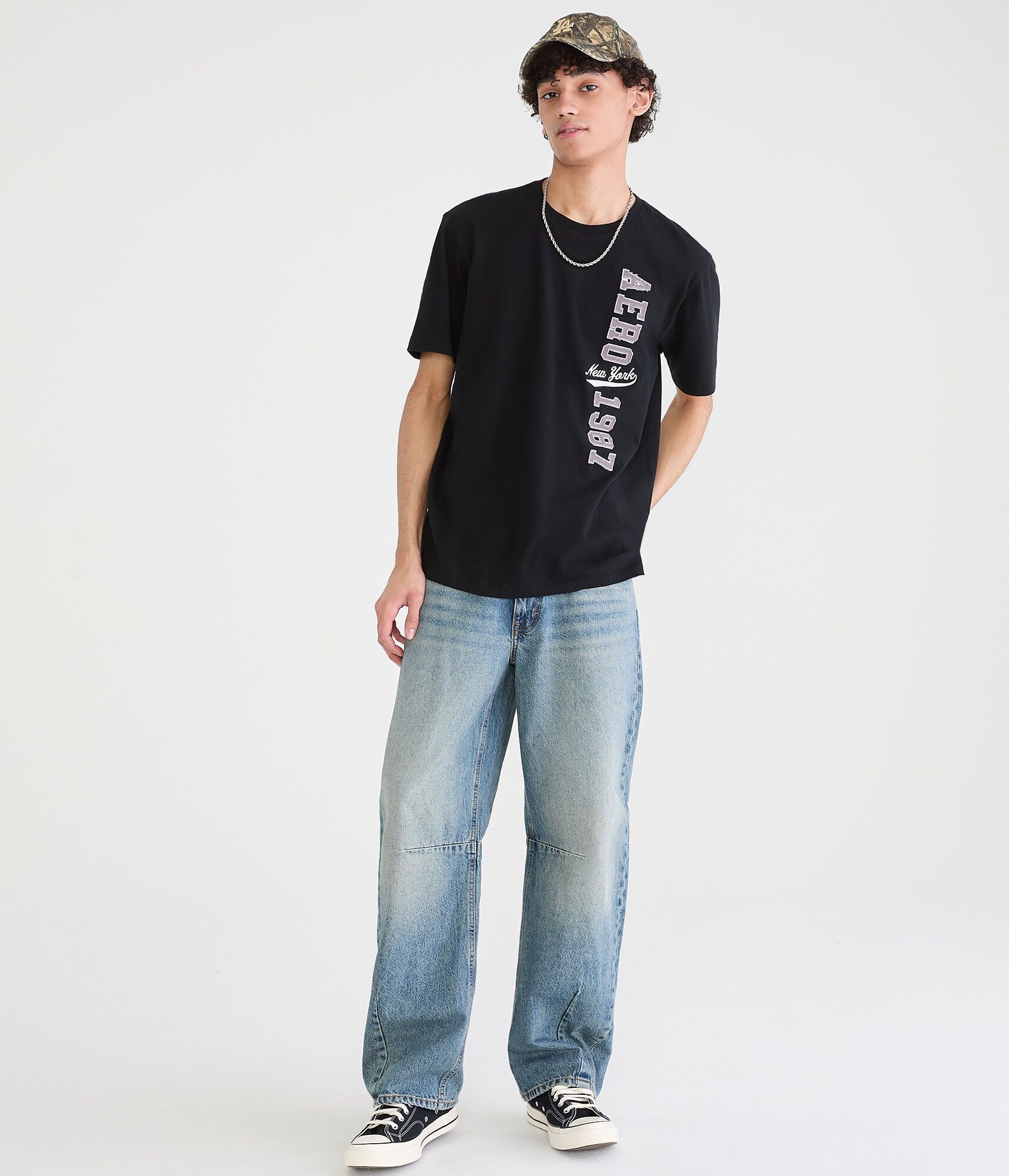 Aero New York 1987 Appliqu&eacute; Graphic Tee