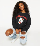 Hello Kitty Oversized Crew Sweatshirt