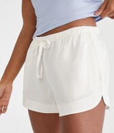 High-Rise Washed Dolphin Shorts