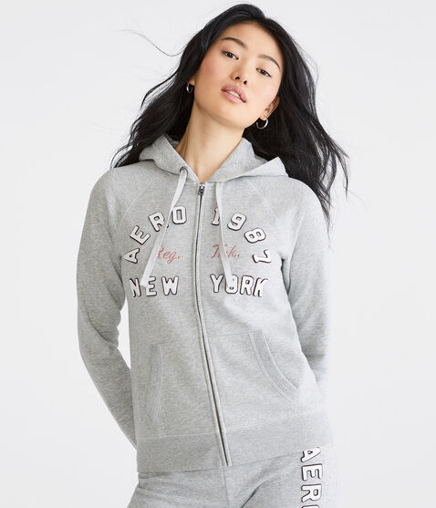 Aero 1987 New York Arch Full-Zip Hoodie Aero 1987 New York Arch Full-Zip Hoodie