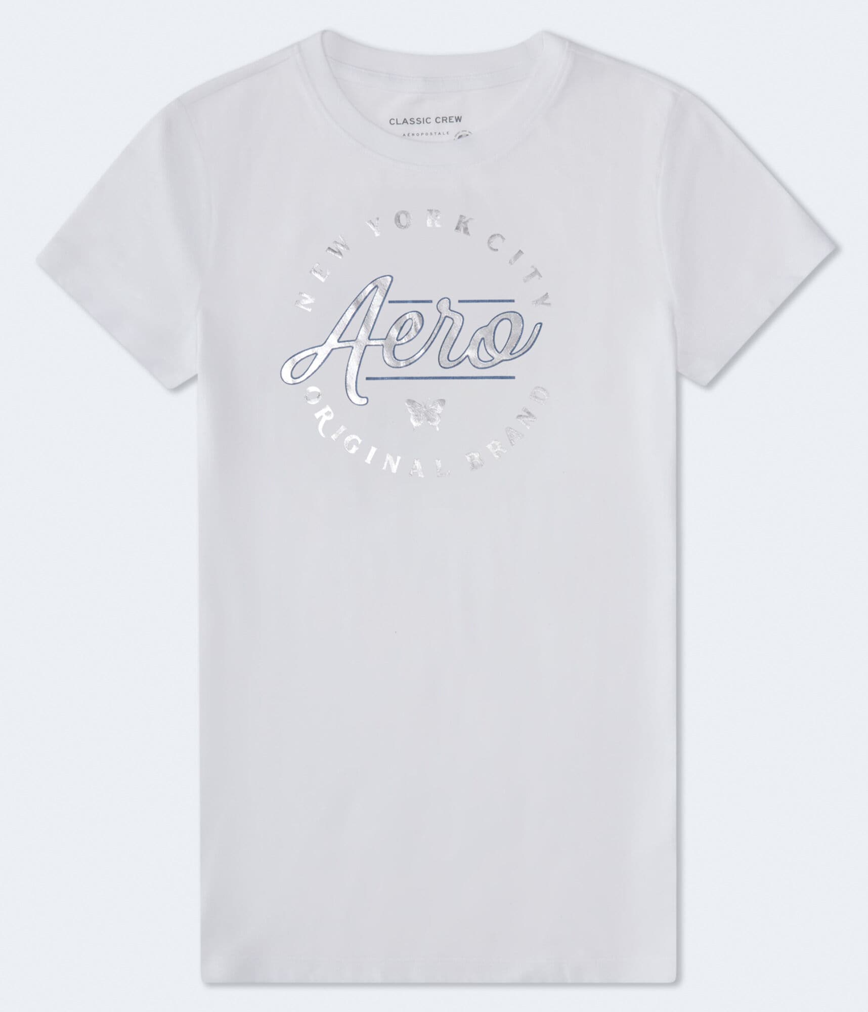 Aero Script Butterfly Foil Graphic Tee