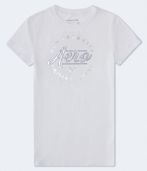 Aero Script Butterfly Foil Graphic Tee Aero Script Butterfly Foil Graphic Tee