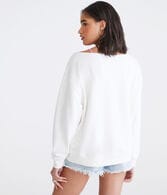 Washed Off-The-Shoulder Sweatshirt