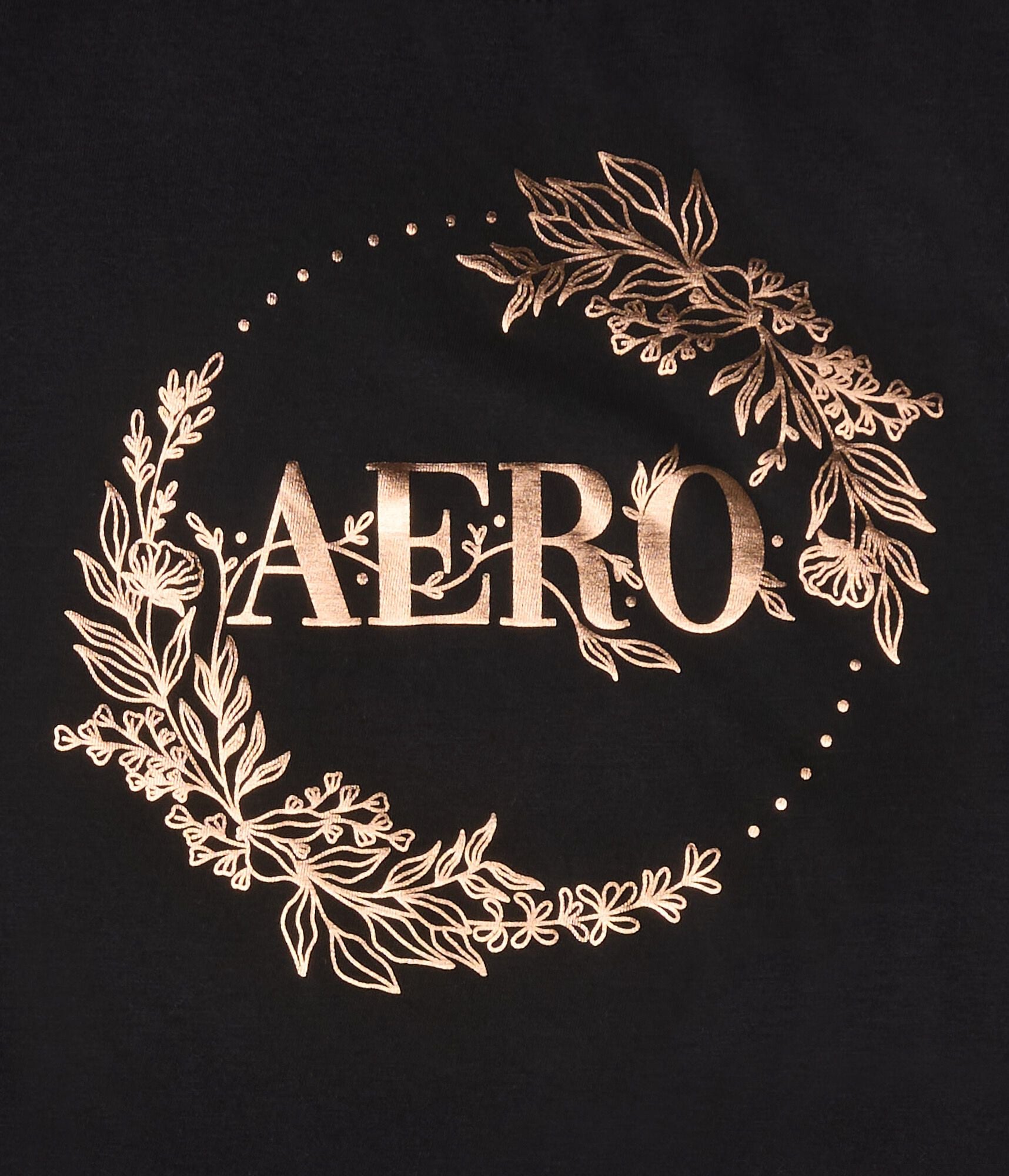 Aero Floral Circle Foil Graphic Tee