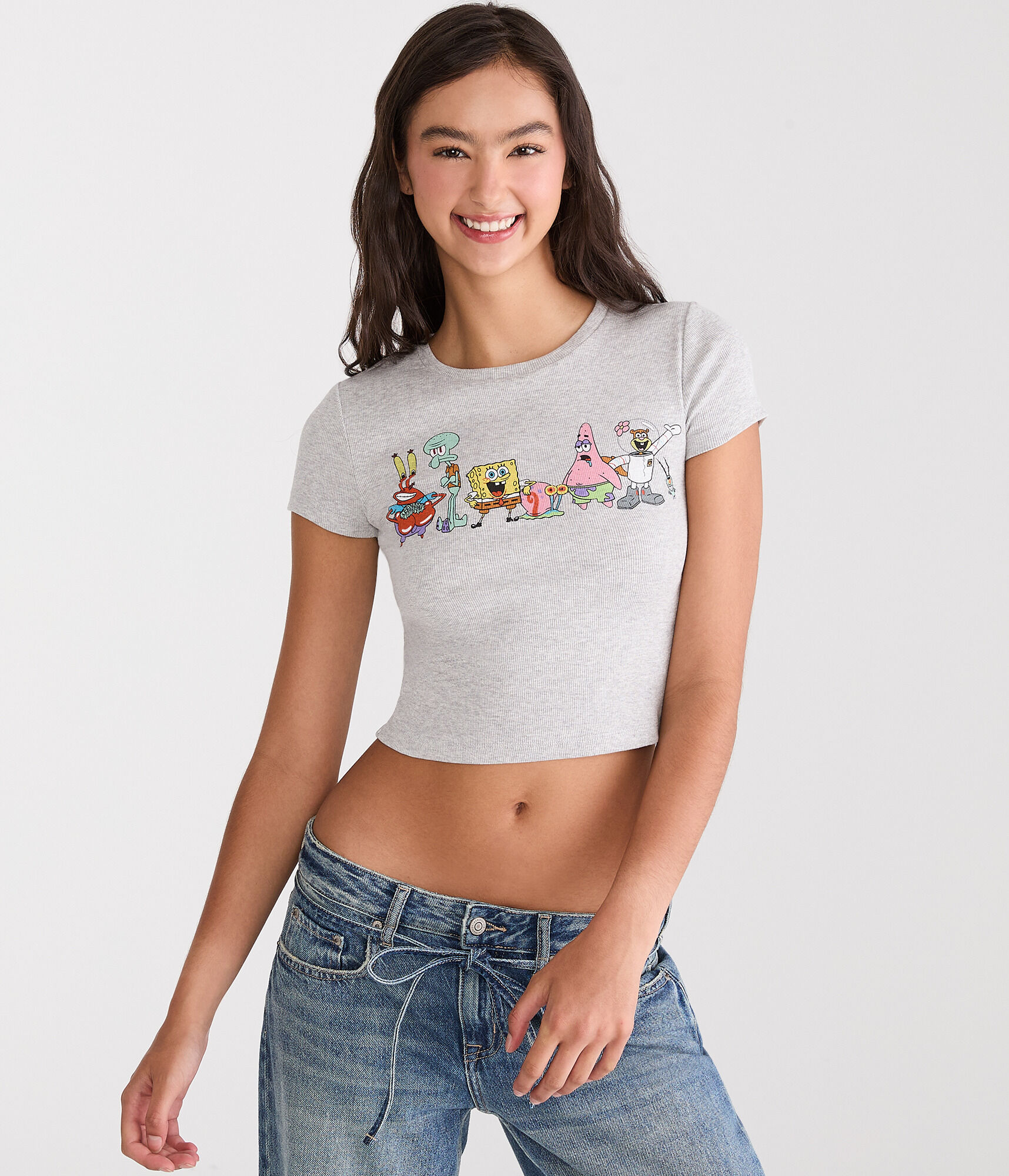 SpongeBob x Aero Bikini Bottom Friends Baby Tee