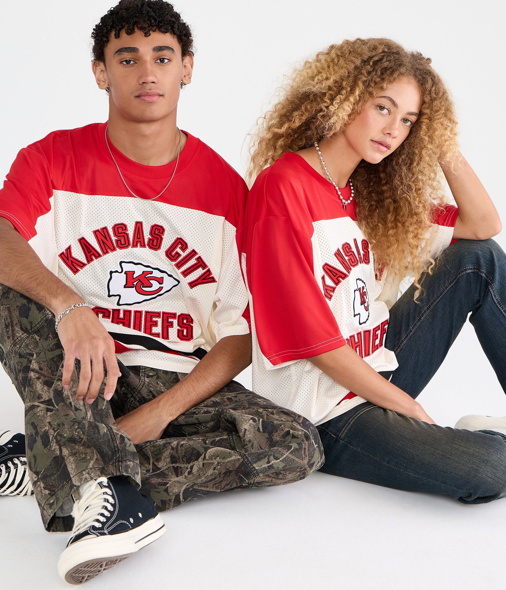 Kansas City Chiefs Colorblock Mesh Top