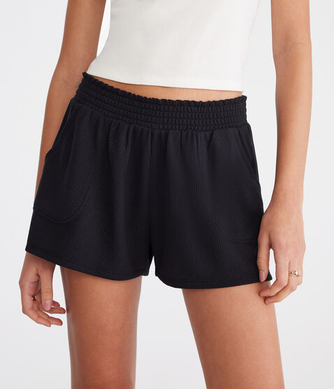 Mid-Rise Waffle Shorts Mid-Rise Waffle Shorts