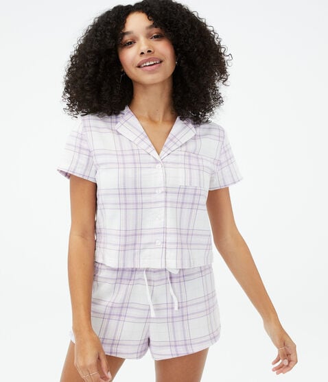 Plaid Cozy Flannel Sleep Shirt Plaid Cozy Flannel Sleep Shirt