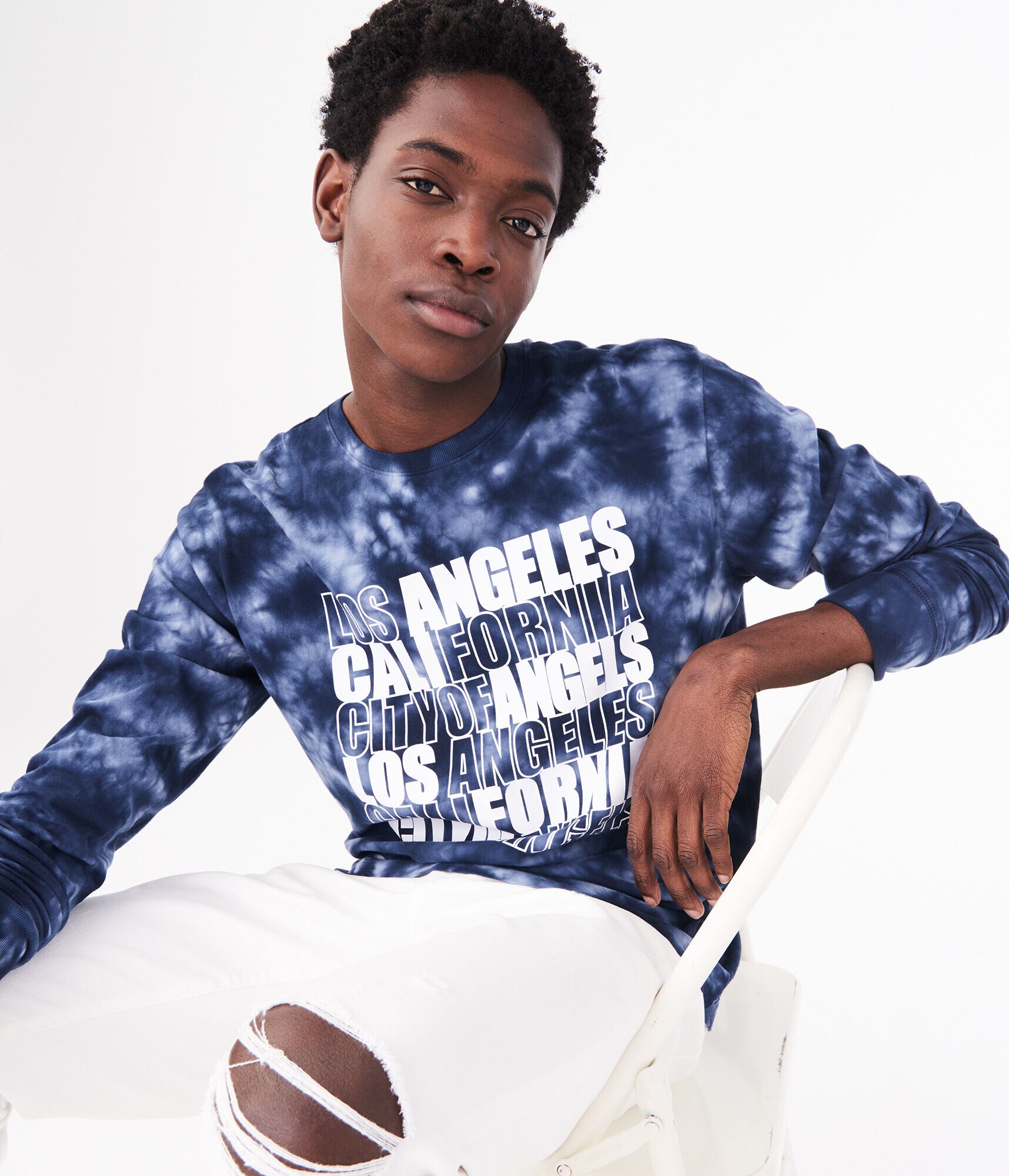 Long Sleeve Los Angeles Tie-Dye Graphic Tee