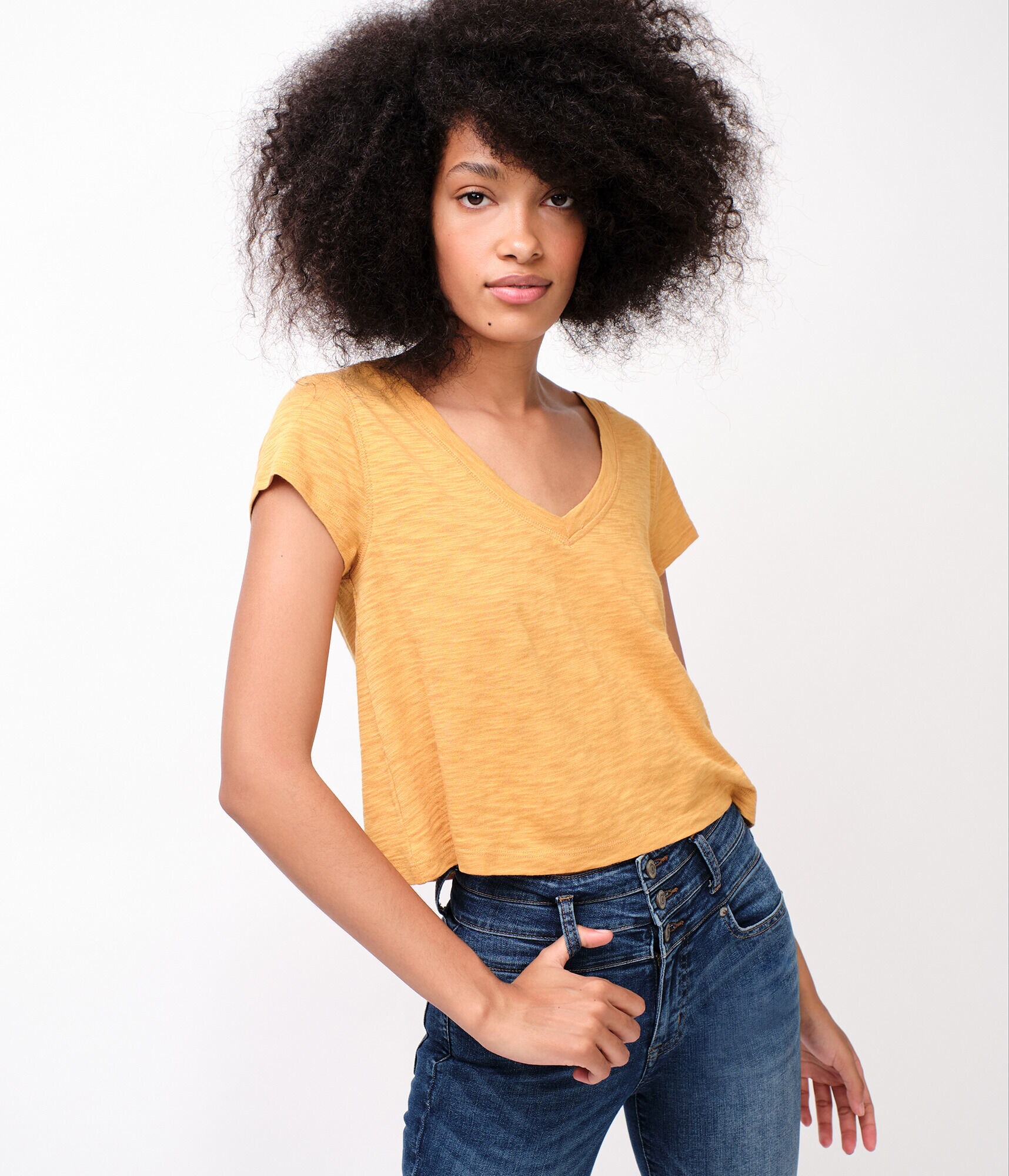 Slub Crop Tee